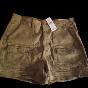 American Eagle Highest Rise '90s Boyfriend Olive Cargo Shorts NWT SIZE 8